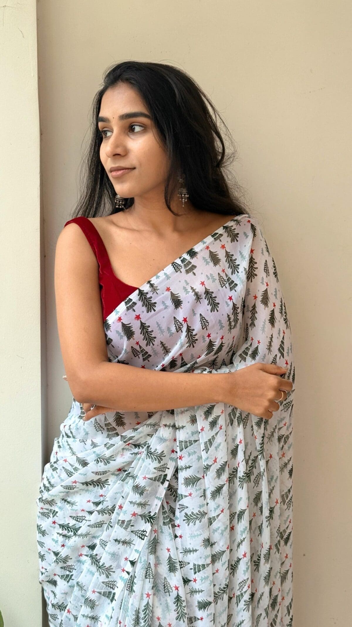 Christmas Saree