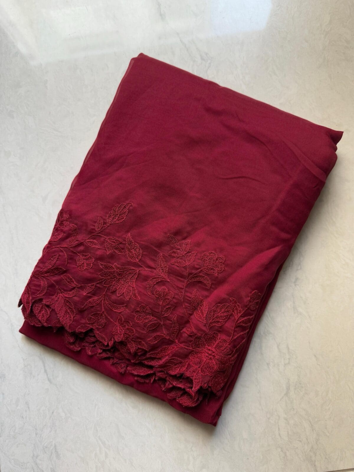 Maroon Saree - Image 8