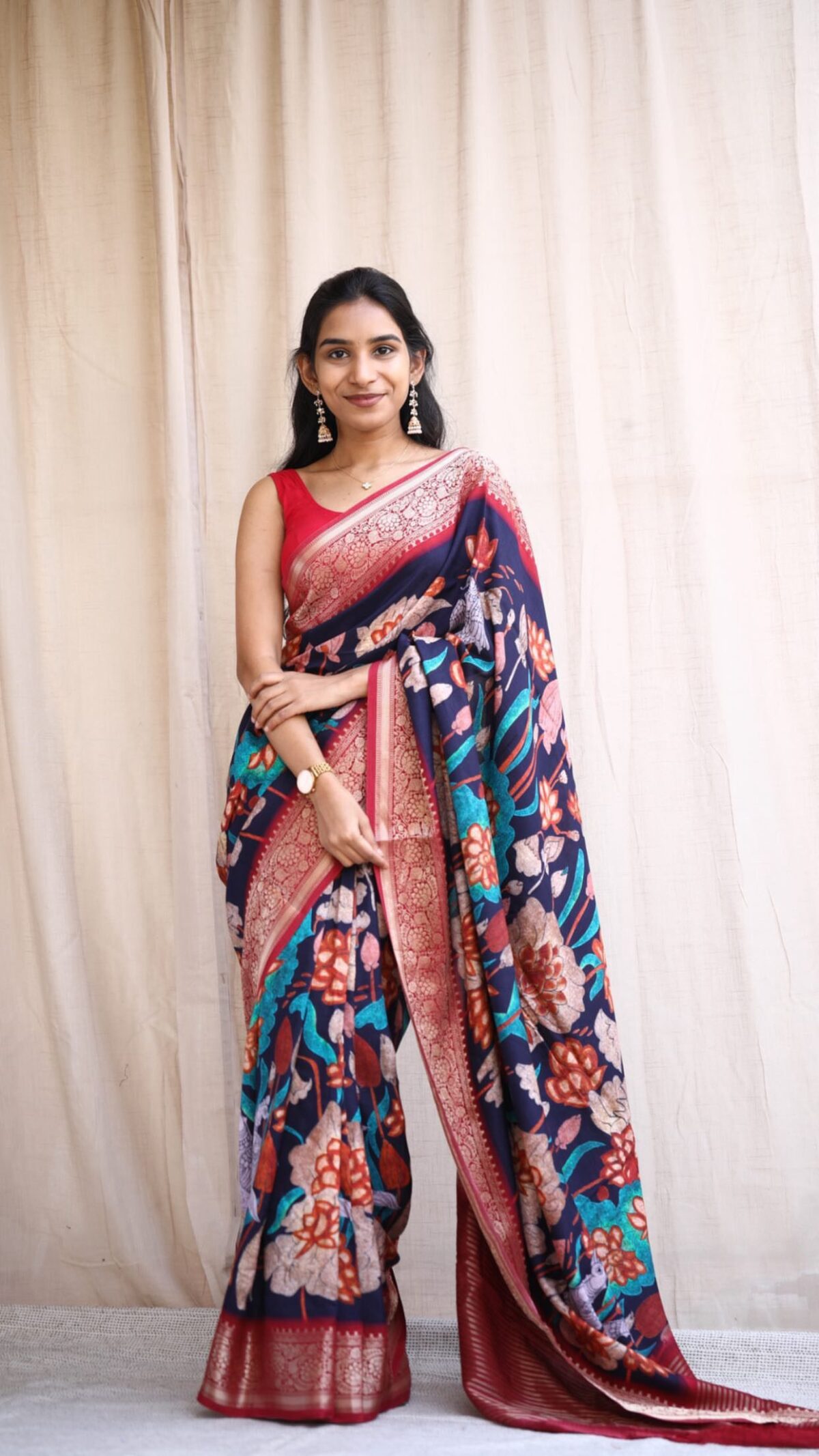 Heavy Kalamkari Saree