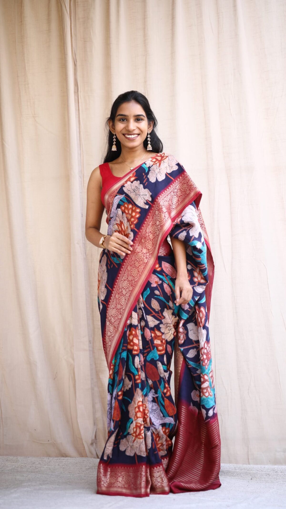 Heavy Kalamkari Saree - Image 2