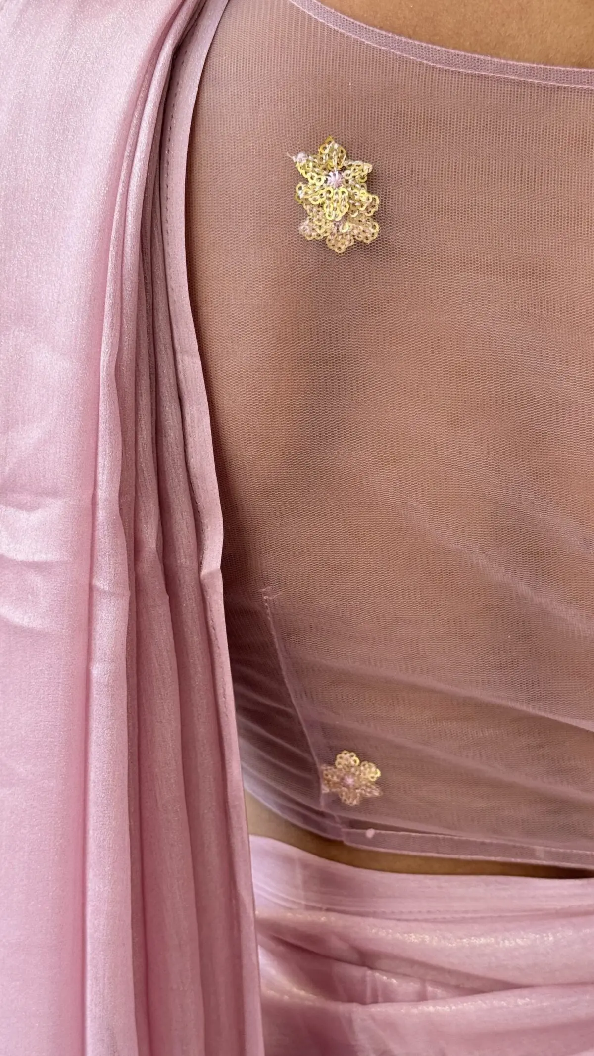 plain chiffon with embroidery - Image 3