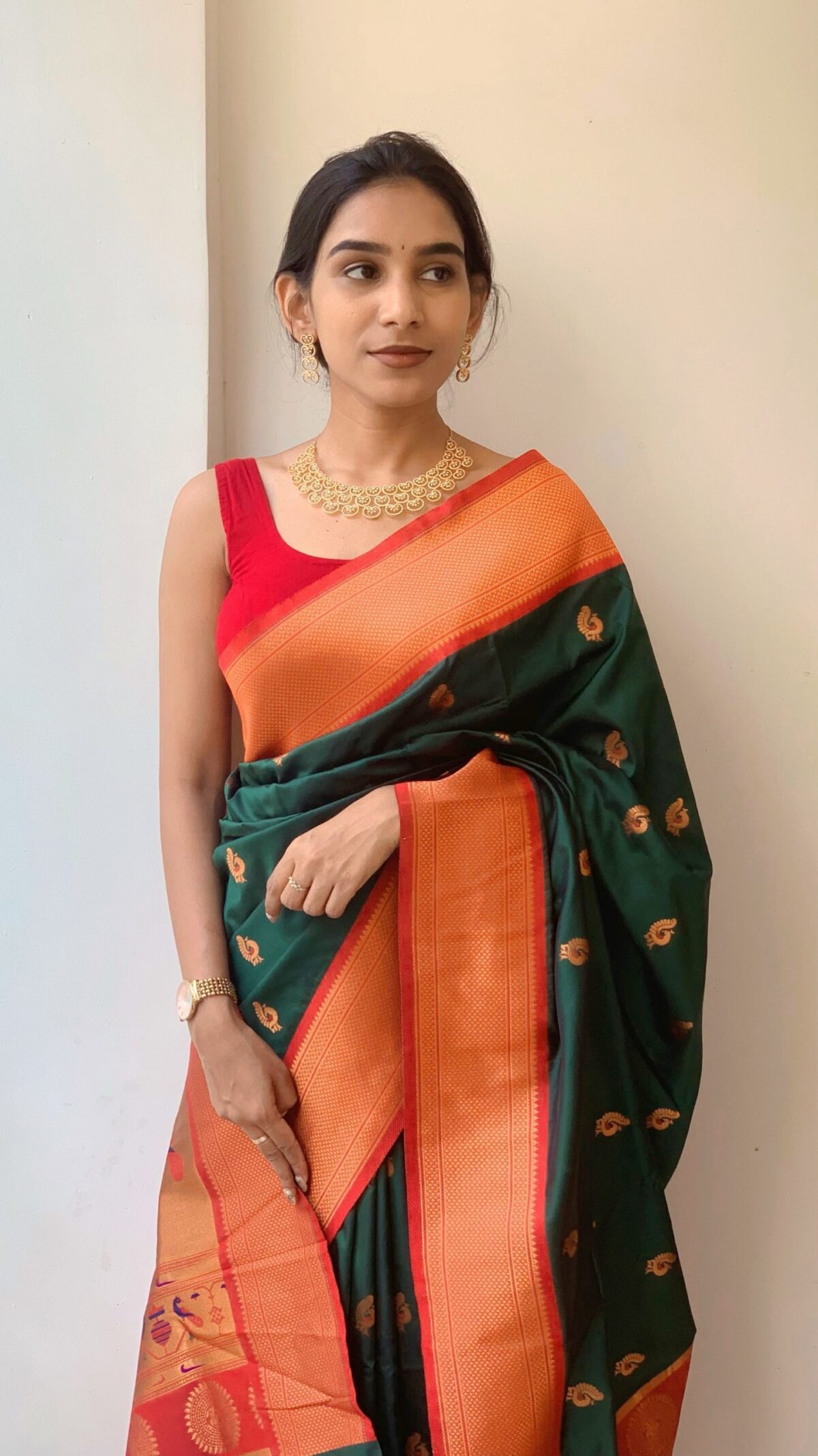 Green soft silk - Image 2