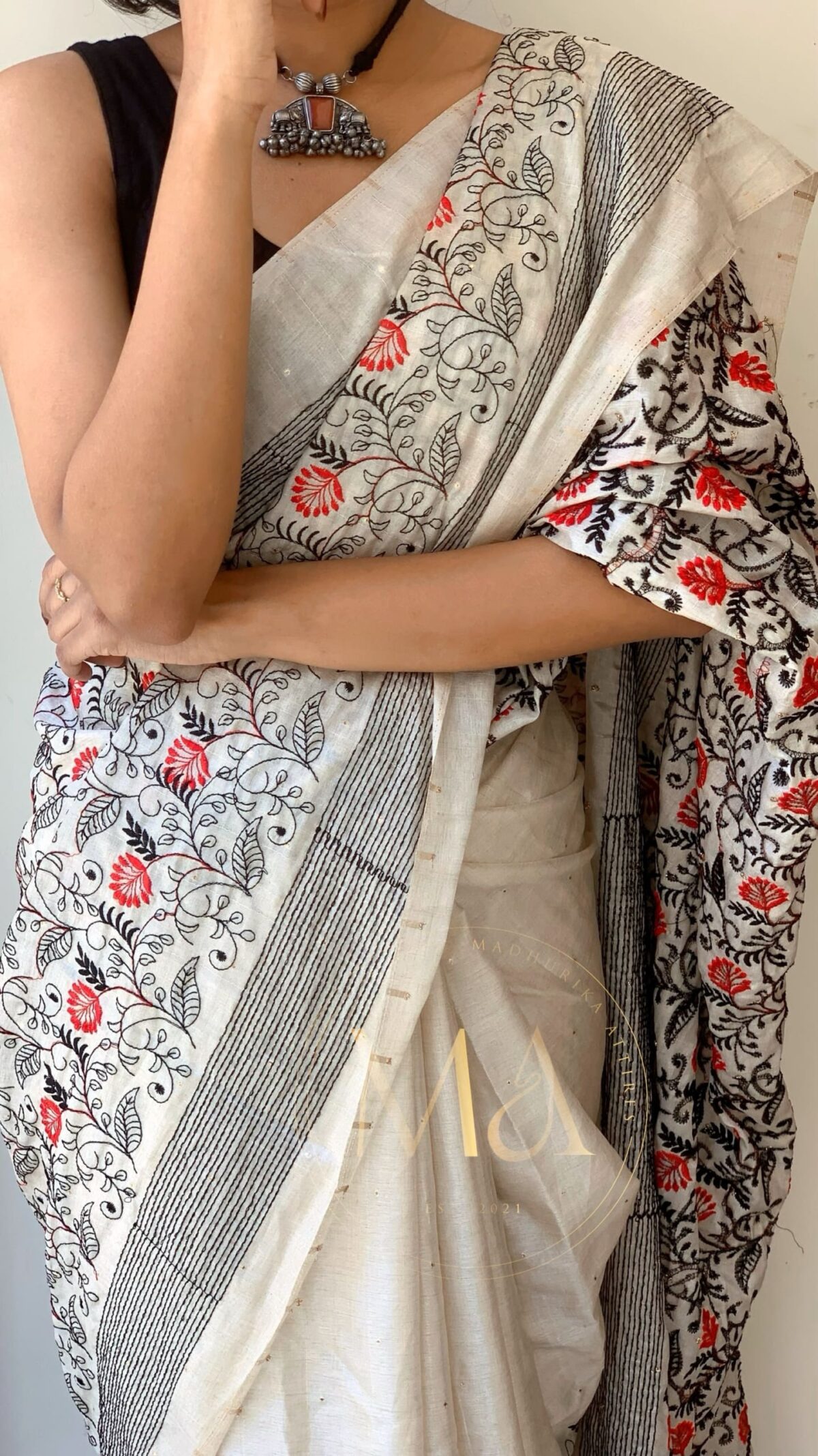 Tussar embroidery - Image 3