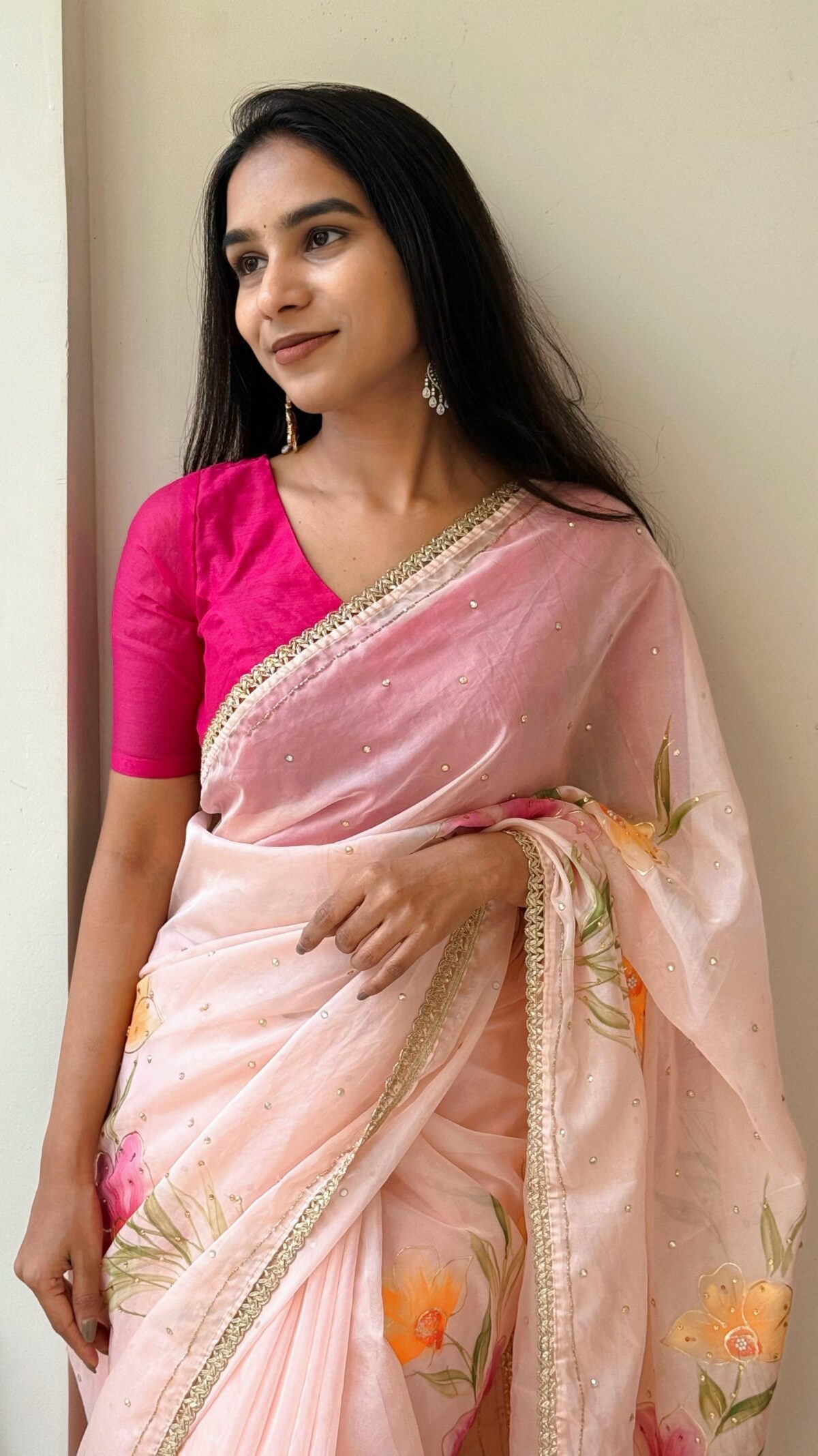 Painted Saree