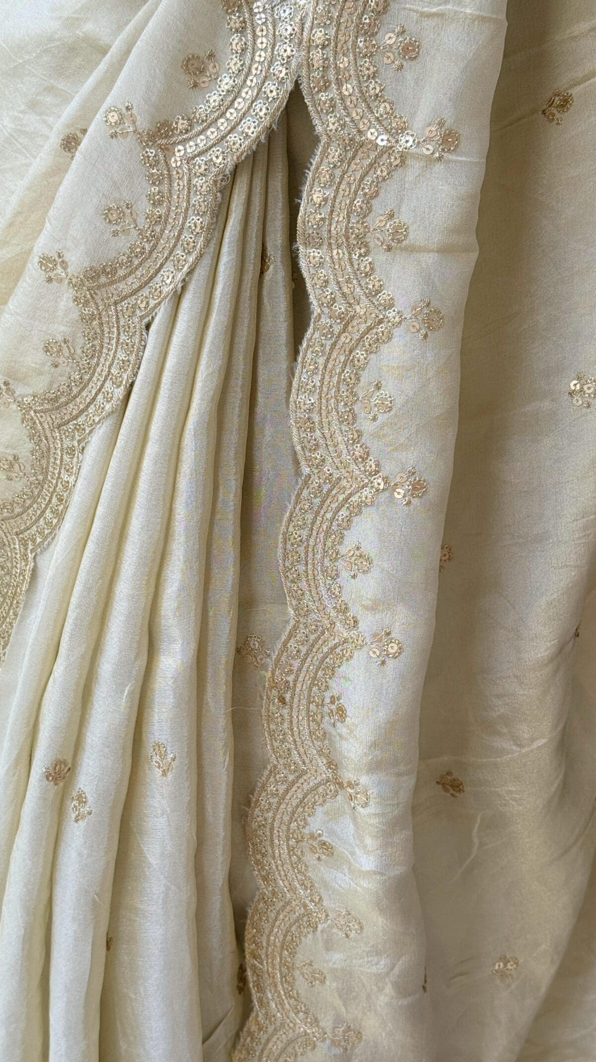 Tissue silk with embroidery work - Image 2