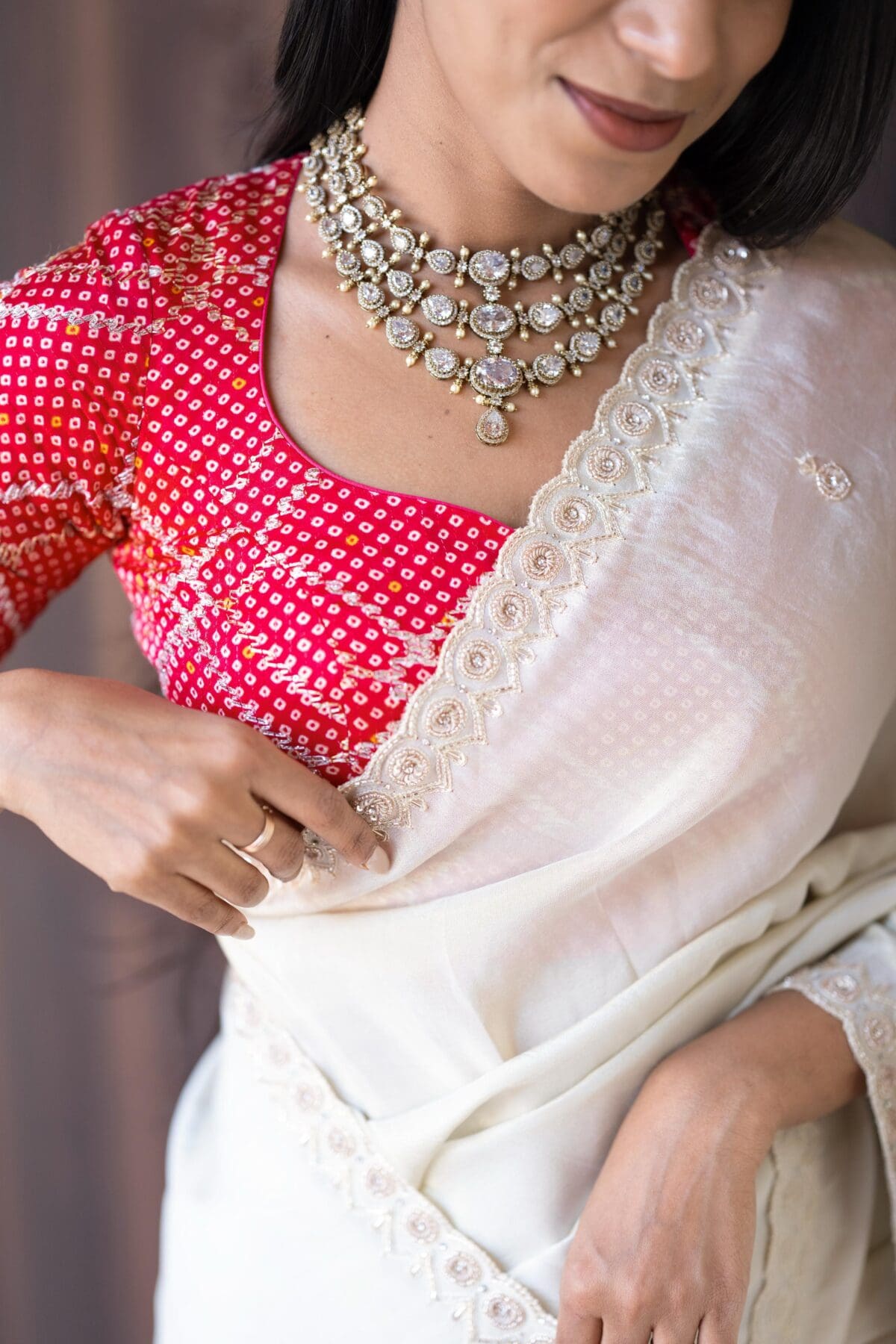 Tissue silk with handwork - Image 8